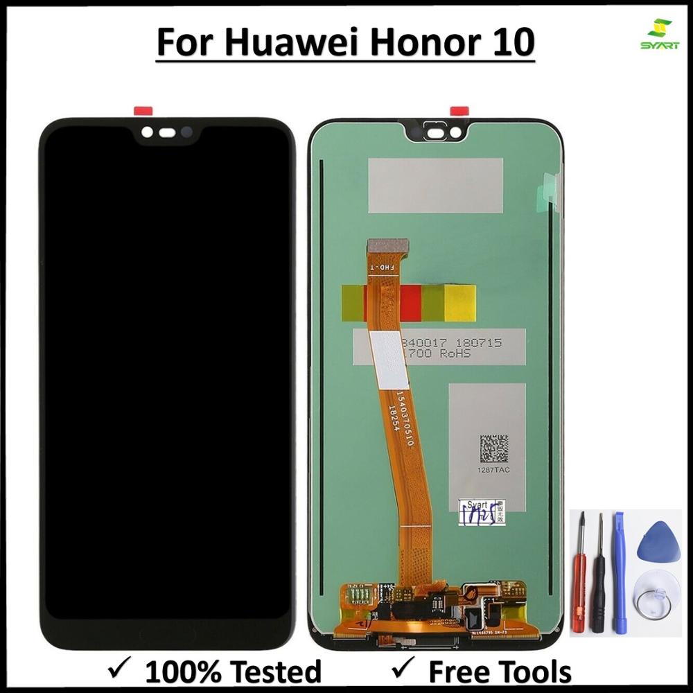 100% Getest 5.84 ''Voor Huawei Honor 10 Lcd-scherm + Touch Screen Digitizer Vergadering Vervanging COL-L29 Honor 10