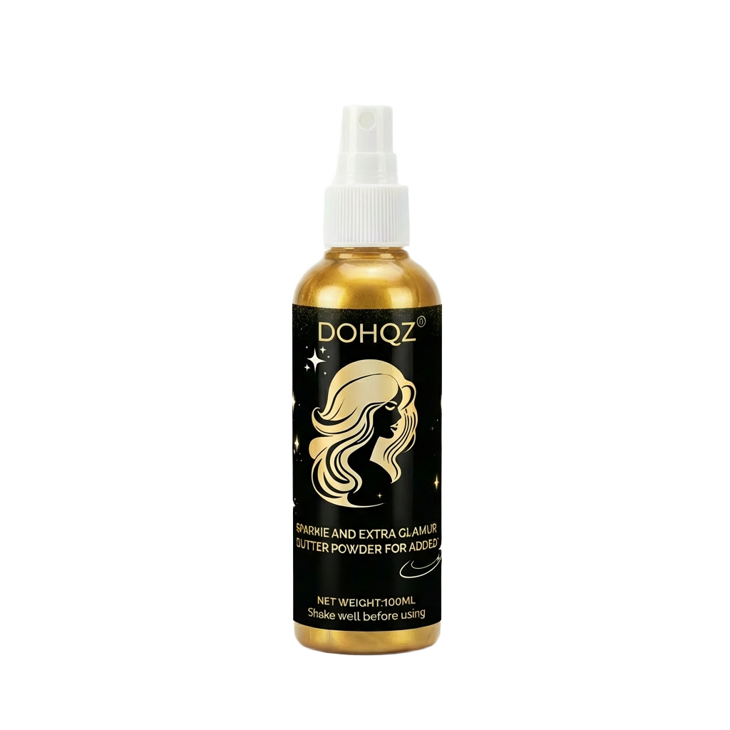 Gold Body Glitter Spray Waterproof Shimmer Sparkle Face Hair Clothes Diamond Highlighter Festival Party Rave Stage Makeup 100ML