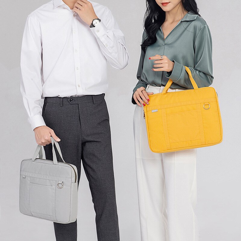 High Capacity Business Briefcase Simple Document Organize Storage Bag Water Proof A4 File Handbag Accessories Supplies