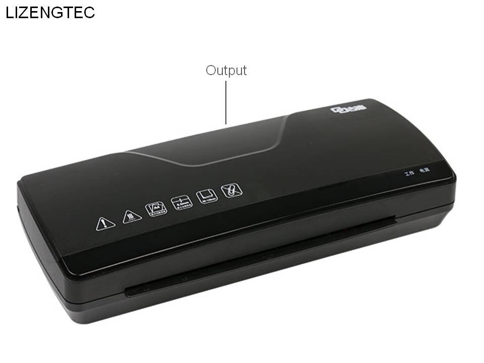 LIZENGTEC nueva oficina y frío rápido calentamiento-máquina laminadora a rollos para A4 documento de papel foto