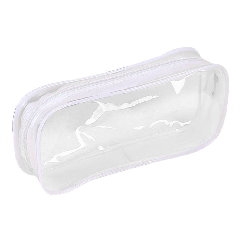 Portatile Cassa di Matita Del PVC di Viaggio Da Toilette Sacchetto di Grande Capacità di Cancelleria Sacchetto Della Matita: 7HH802639-W