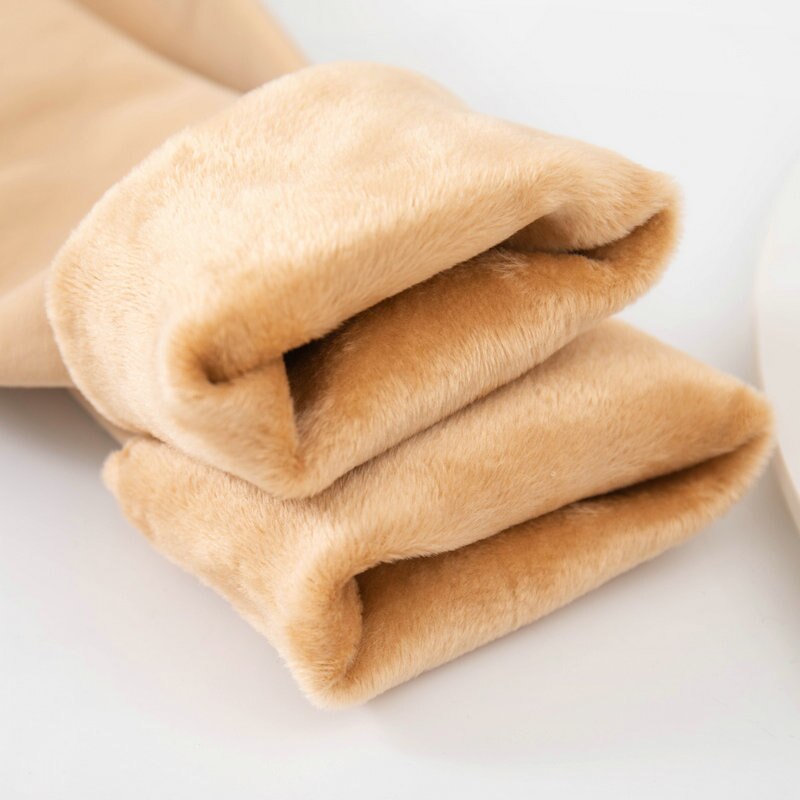 Pantalon en résille pour femmes, jambes nues, épais, intégré, Leggings et bas, automne et hiver