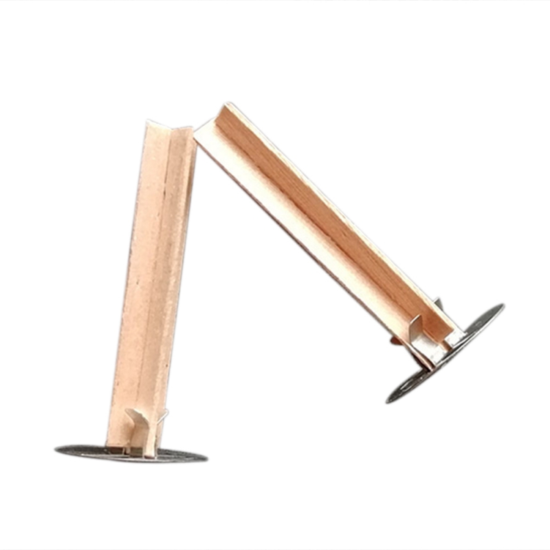 DIY Romantic Aromatherapy Candle Natural Wood Core Eco-friendly Fir Stainless Steel Base Assembly Crafts Accessories Handmade: L