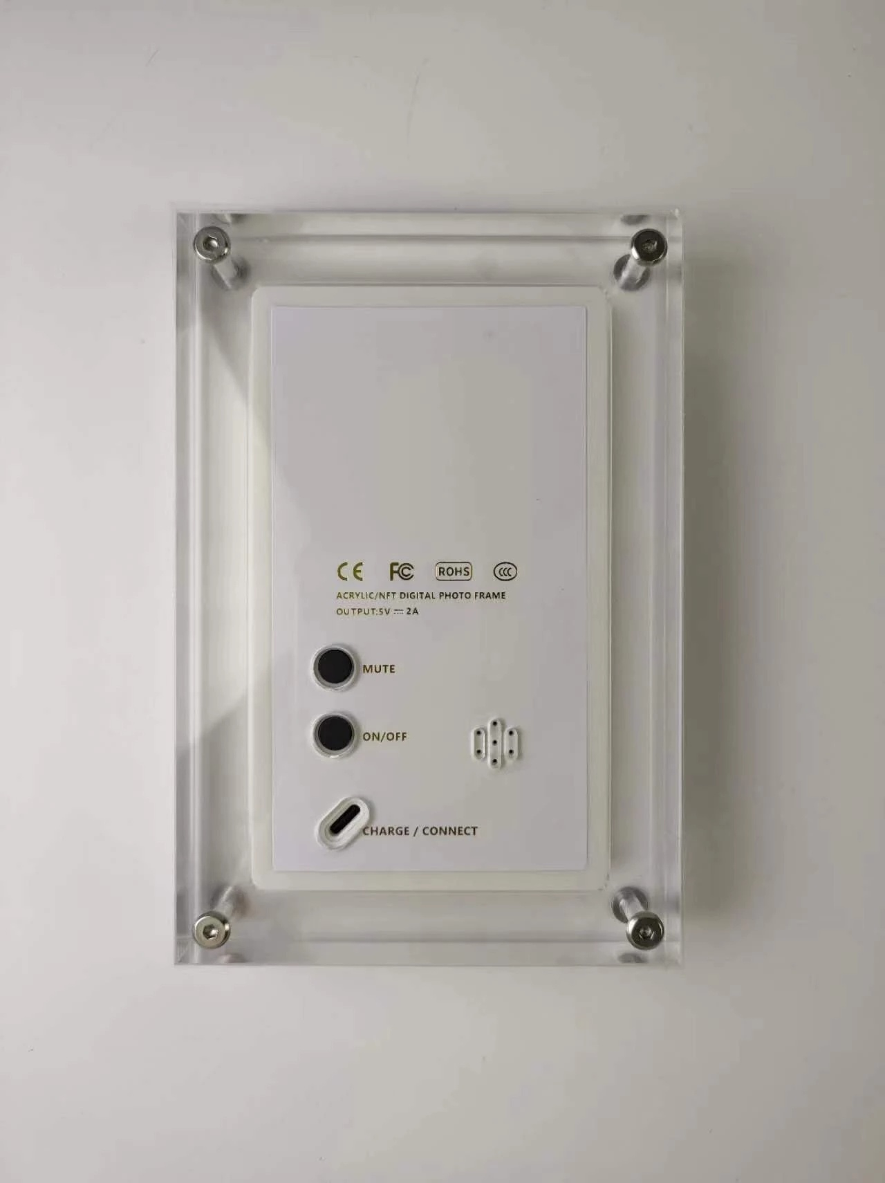 Akrylowa cyfrowa ramka na zdjęcia 5/7 cali 1000 mAh Wyświetlacz pionowy Ekran IPS Pamięć 2G Bateria Porta Retrato Digital