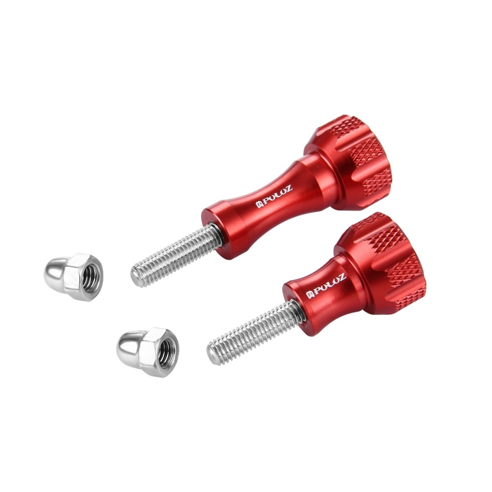 PULUZ CNC Aluminium Thumb Knop Roestvrij Bout Moer Schroef Set voor GoPro HERO Action Camera Schroef Set Goud/zwart/Blauw/Rood