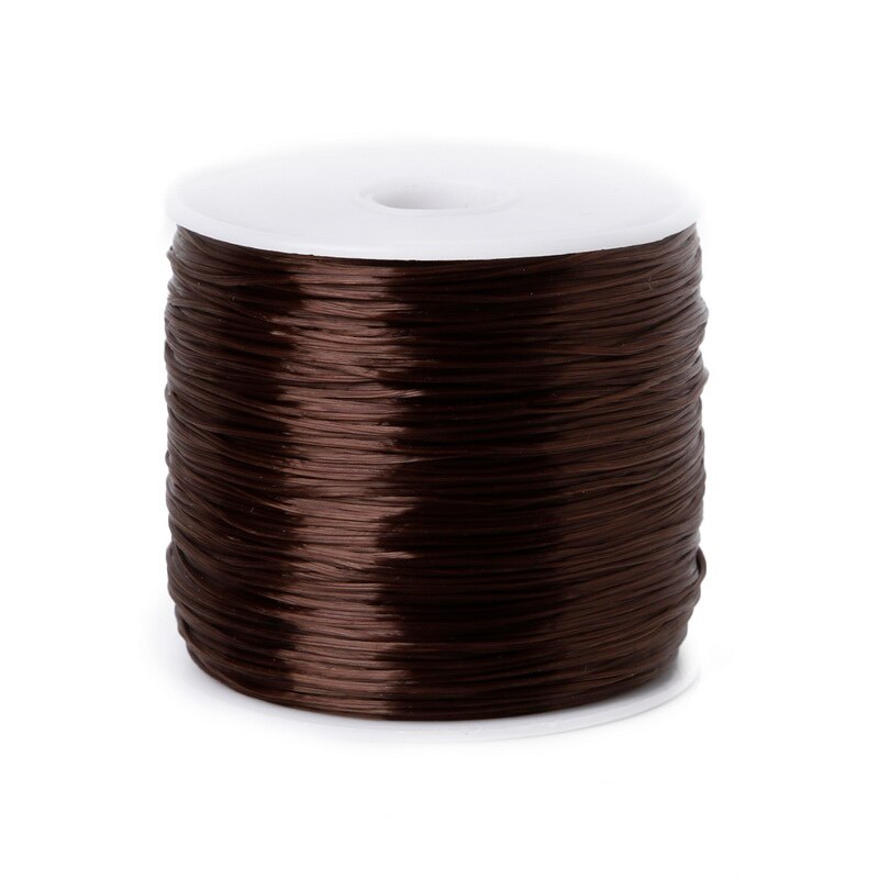 60Meter 0,7mm Stretch Elastische Kristall Perlen Kabel Draht Für Schmuck Machen Gewinde String DIY Zubehör: Brown