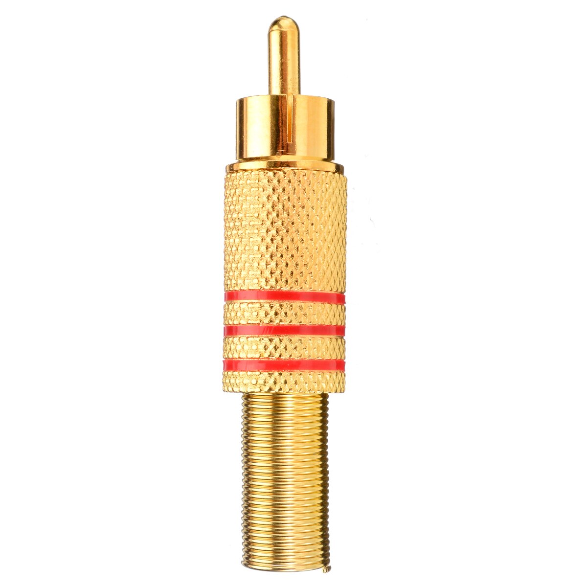 4pcs Gold Plated Rca Connector Rca Phono Male Plug Solder Audio Video Cable Adapter Connectors 2226