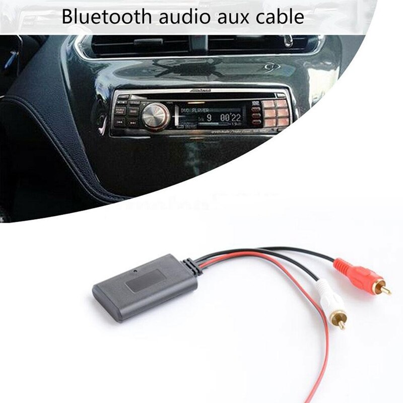 5Pcs Auto Drahtlose Bluetooth AUX Empfänger Modul Musik Adapter RCA Audio Kabel Universal 2RCA Interface Adapter 5-12V