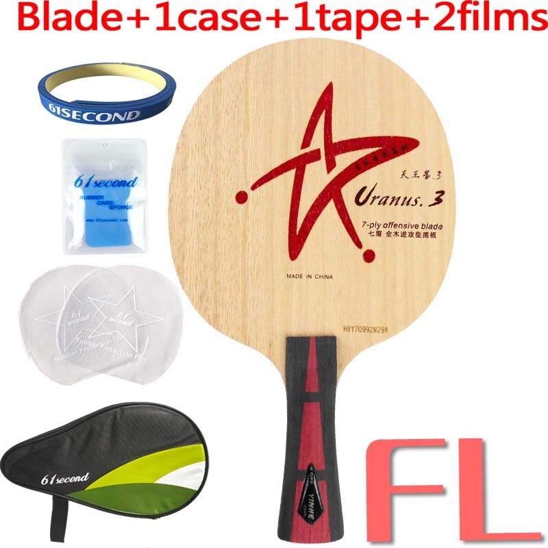 Galaxy laiteuse Way Yinhe Uranus.3 U-3, U3, U.3 7-Play, lame de Tennis de Table Offensive pour raquette de Ping-Pong: FL with HM case