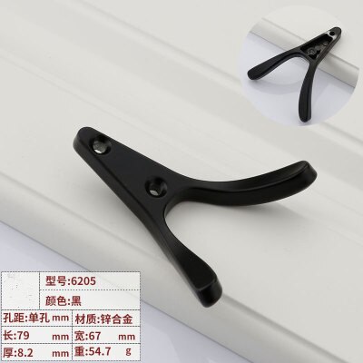 Zinklegering Slaapkamer Kleerhanger Muur Decoratieve Haak Sleutel Sjaal Handtas Opslag Hanger Badkamer Rack: 8