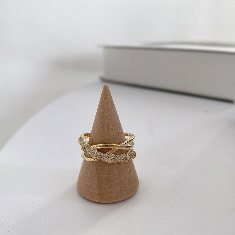 S925 Sterling Silber Ring für Frauen Charme Luxus Geometrie Hochzeit Ring Resizable Schmuck Zubehör: Ursprünglich Titel