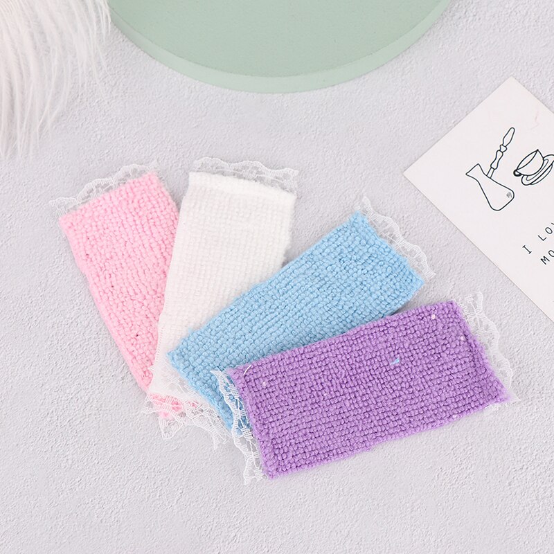 1/12 Mini Bathroom Hand Towel Model Toys Dollhouse Miniature Accessories Diy Furniture Toy