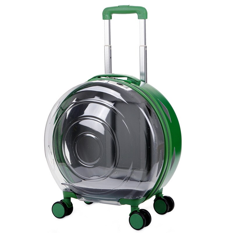 Carrito portátil de gran capacidad para gato, caja de burbujas para cachorro, Chihuahua, jaula para perros y gatos pequeños, bolsa de transporte, Maleta