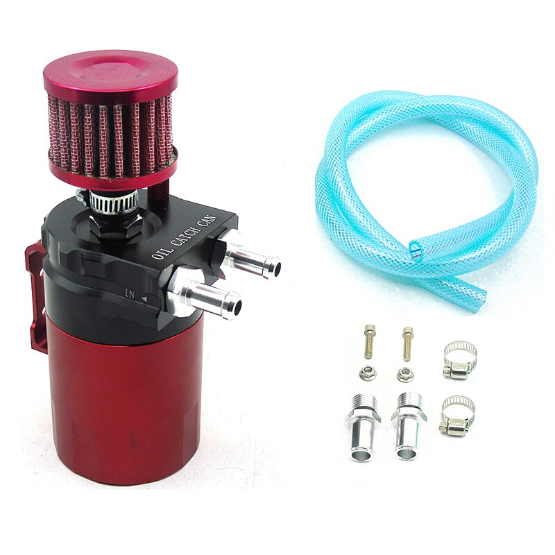 SPSLD-tanque de depósito de aceite de aluminio, accesorio con filtro de aire, Universal, 300ML: BLACK RED
