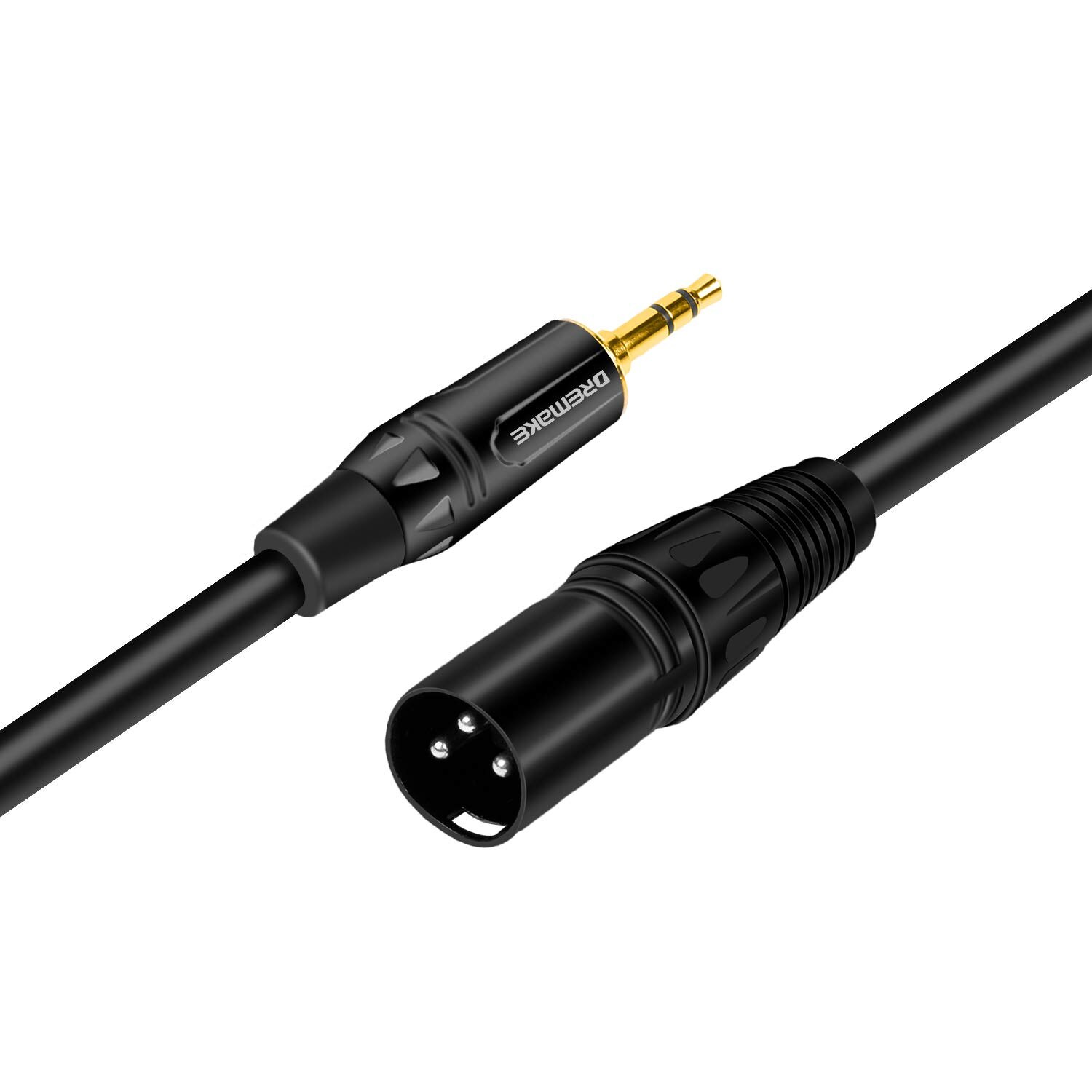 Balanceret xlr han-til-stik 1/8 tommer han-kabel til smartphones, afspillere, pc'er, bærbar tilslutning til mixerpult, forstærker, højttaler