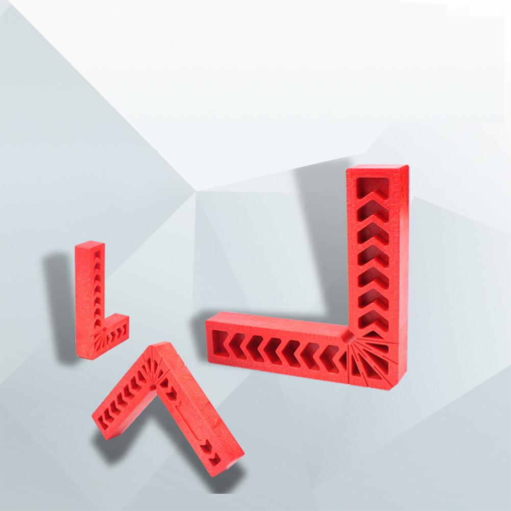 Plastic 90 Degree Right Angle Ruler 4 inch Wood Working Tool Auxiliary Locator Angle Holder Assist Positioning Tool