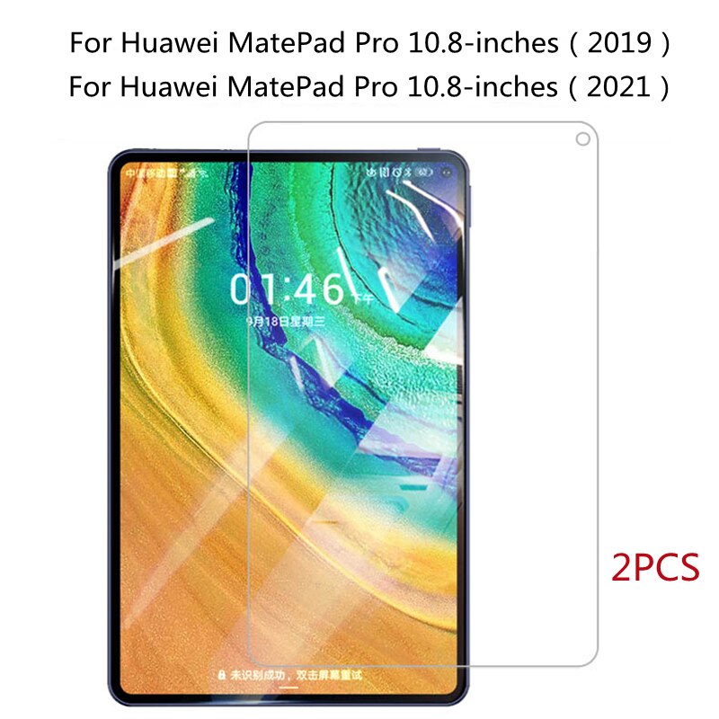 2 stks 9 H Gehard Glas Screen Protector Voor Huawei MatePad Pro 10.8 Tablet Beschermende Film Mate Pad MRX-W09 W19 AL09 AL19: Default Title
