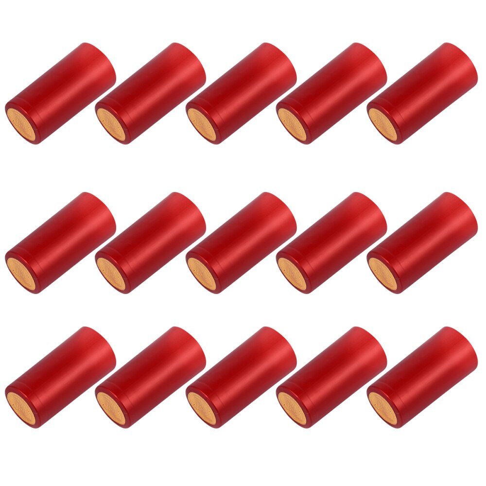 100pcs Heat Shrinkable Cap Bottle Film Bottle Cover Film: Red wine