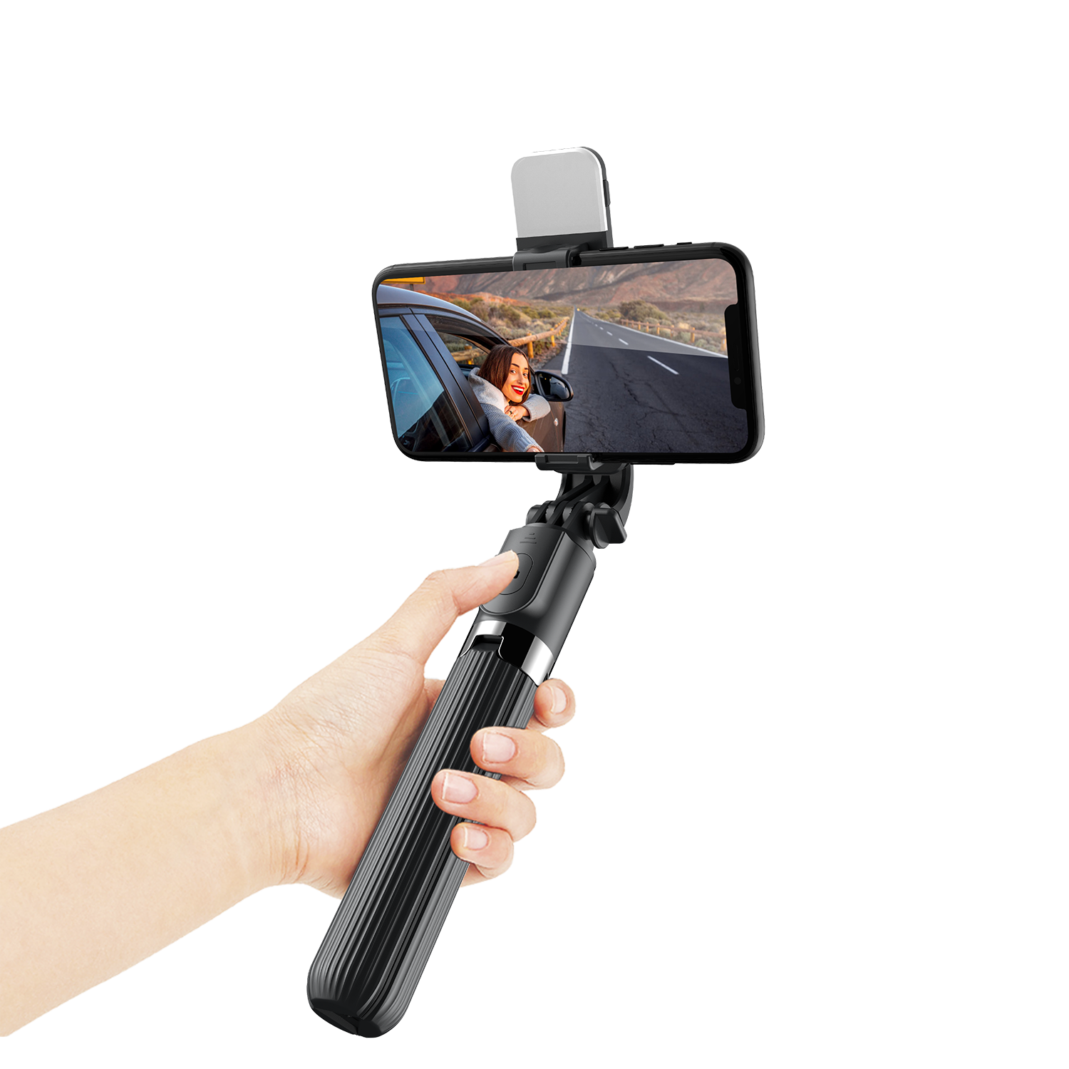 L03 inalámbrico Bluetooth Selfie Stick trípode Monopod Bluetooth trípode remoto inalámbrico palo de autofotos con obturador para IOS Android Cámara