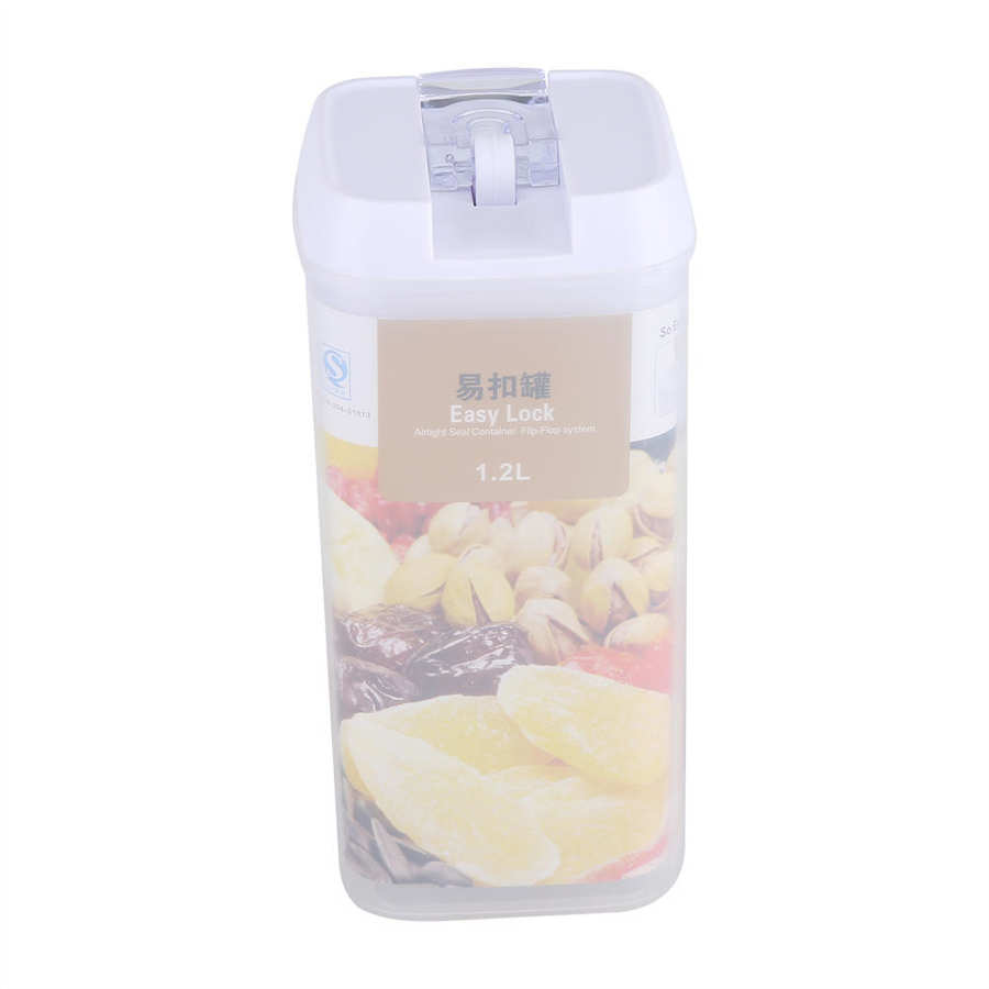 Pantry Organization Food Container Cereal Dispenser Storage Container Airtight Storage Container Food Storage Cereal for Nuts: Large 1.2L