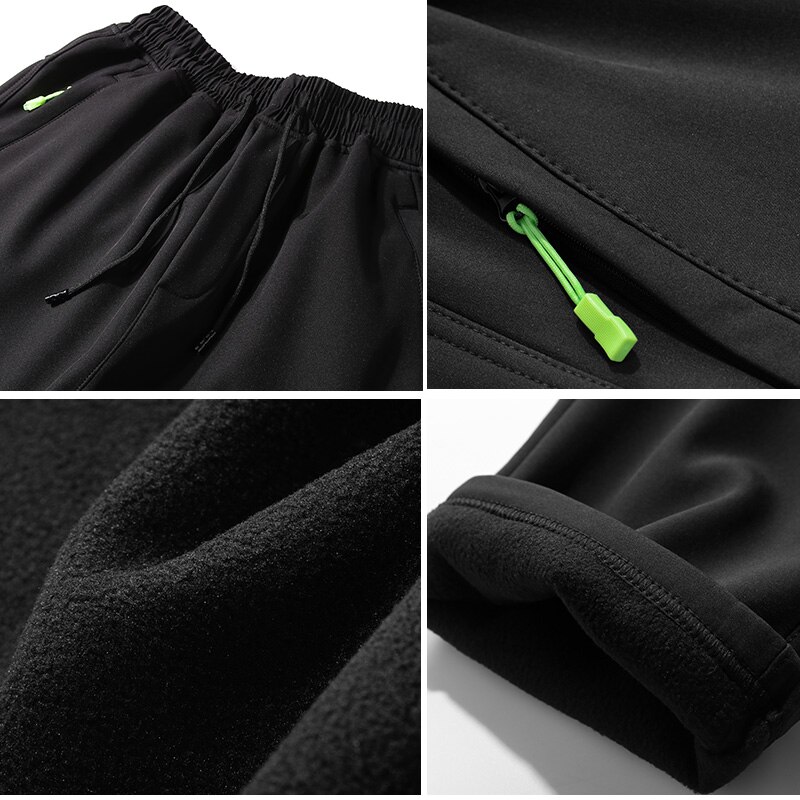 WWKK Hiver Hommes Femmes chauffée Fourrure D'agneau Pantalon Fish Camp Trekking Randonnée Grimper Ski Imperméable Surdimensionné Pantalons De Plein Air