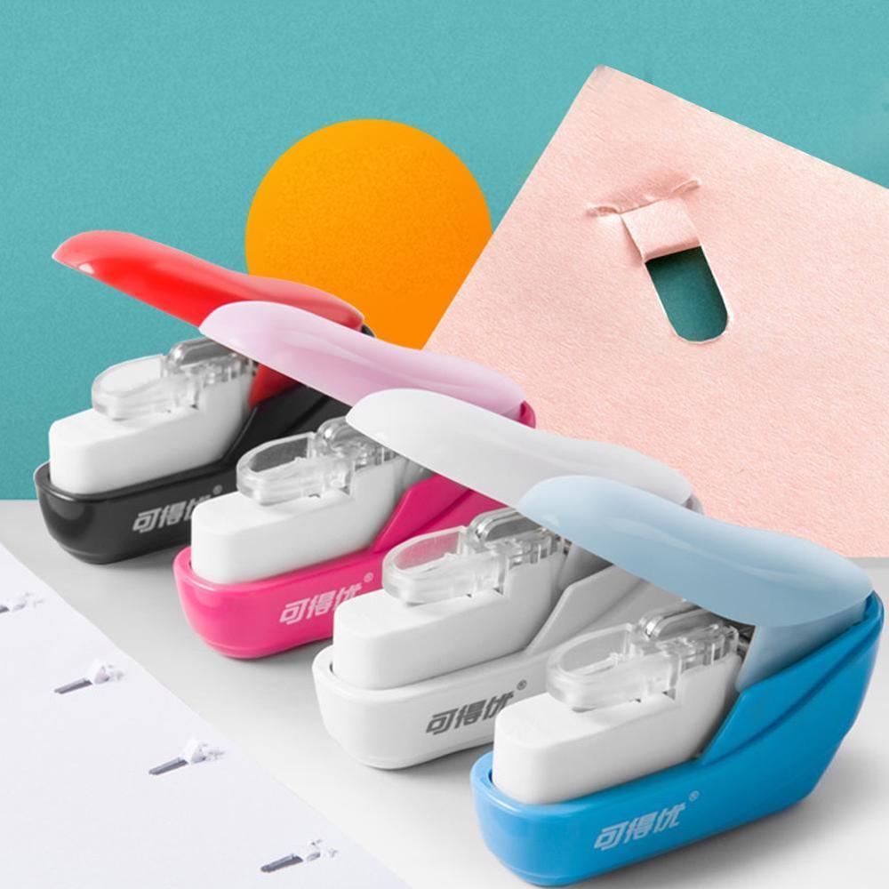 No Nails Stapling Machine Mini Cute Book Stapler No Stapleless Stapler Staples Paper Staple required Without Stapler Stapli P9D7