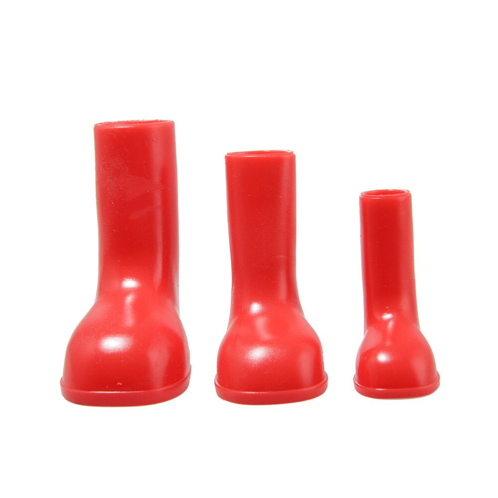 4 pièces chaussures pour chien de compagnie S/M/L imperméable chien bottes chien chiot chaussures antidérapant extensible pour animaux de compagnie bottes de pluie chien de compagnie chaussures de pluie