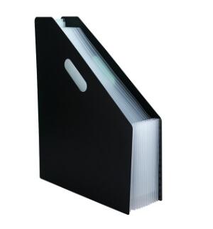 1pc a4 multicamadas pasta pode ser vertical portátil órgão pacote estudante saco de desktop suporte papel teste grande caixa cesta arquivo dados: Preto