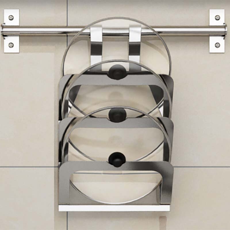 Stainless Steel kitchen rack DIY SUS 304 Stainless Steel wall Kitchen Shelf, Kitchen Holder Organizer: Cover Rack no bar