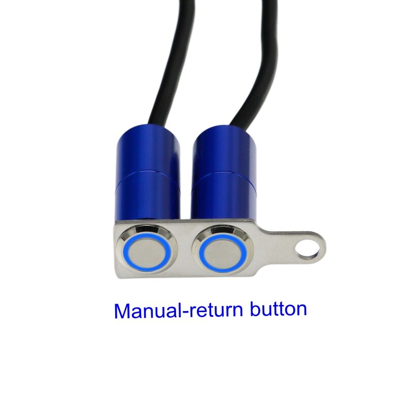MotoLovee LED Motorcycle Switch Handlebar Adjustable Mount Waterproof ON-OFF Button For Headlight Fog Light Start Kill Switches: Cblue