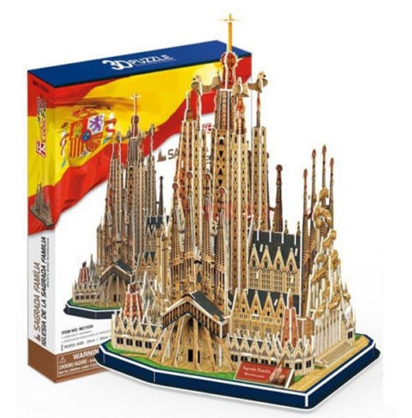 Kerk Kathedraal Templo de la Sagrada Familia Barcelona Spanje 3D Puzzel Model