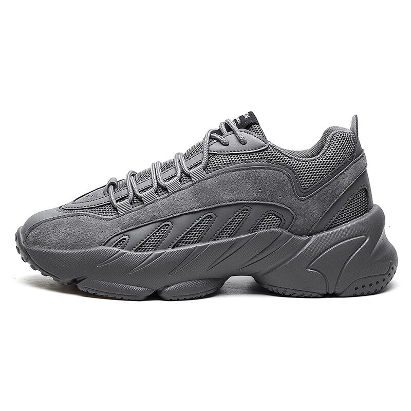 Men's Casual Shoes Comfortable Sneakers for Men Light Breathable Men Shoes Outdoor Non-slip Walking Shoes: Dark Grey / 9.5