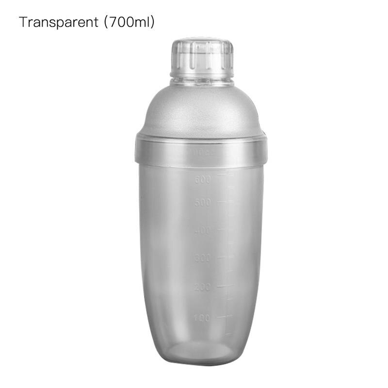 Plastic Martini Cocktail Shaker 350ml/530ml/700ml/1000ml Wine Beverage Mixer Wine Shaker Cup Drink Mixer Barware Boston Bar Tool: Light Green