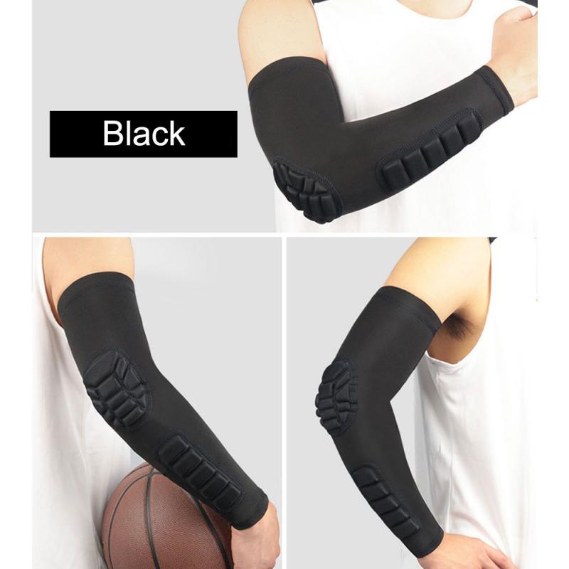Unisex Sleeve Honeycomb Elbow pads Crashproof Football Basketball Shooting Arm Sleeve Elbow Support Safety Protection 8