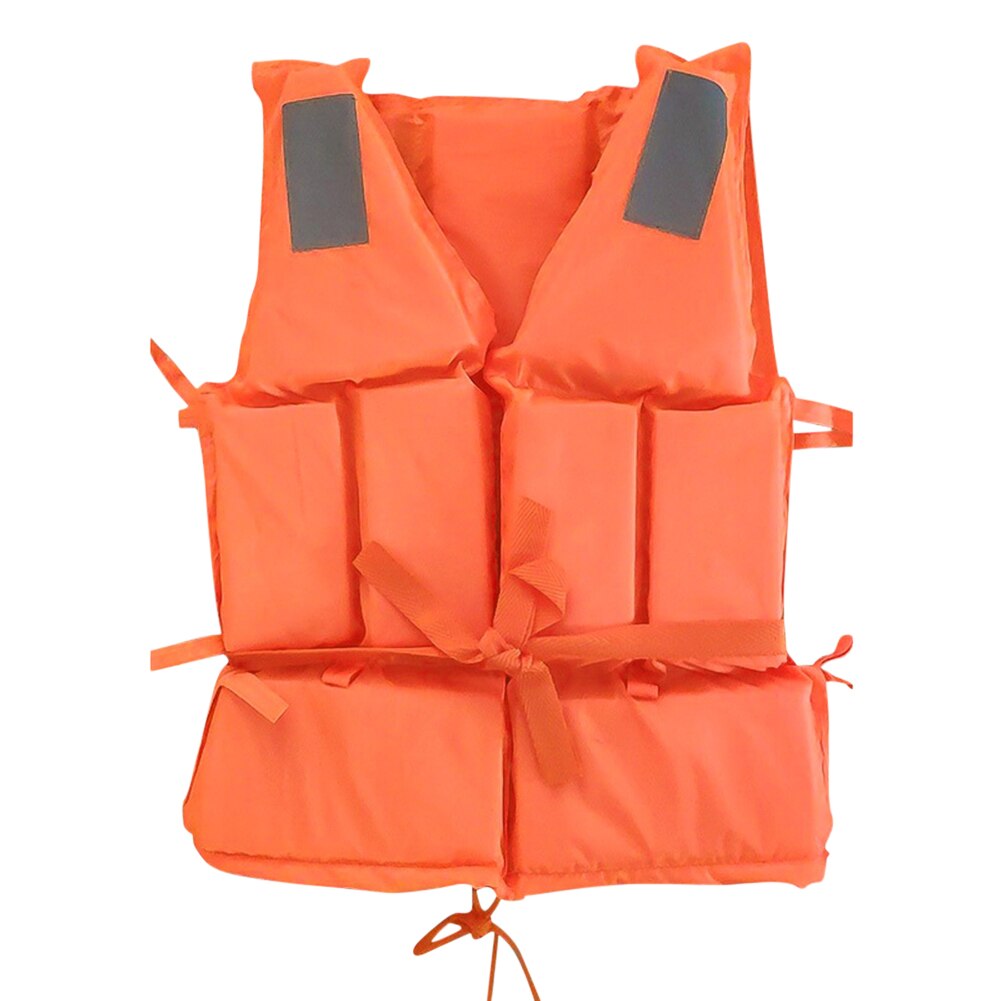 Adult Life Jacket Swimming Boating Drifting Life Vest Clothes with Whistle swimming snorkeling wear fishing suit: Orange