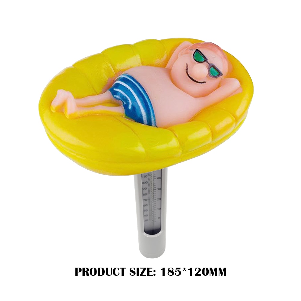 Multi-funzionale Struttura Classica Portatile Piscina Termometro Tester di Temperatura Dell'acqua Spa Stagni di Pesce Galleggiante Sonda