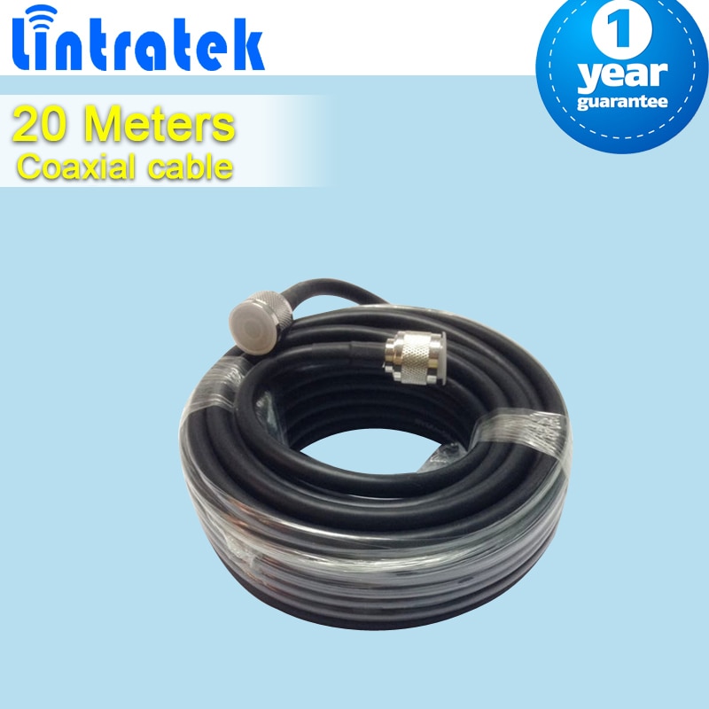 20 Meters N Male To N Male Connector 50ohm 5D Coaxial Cable For Mobile Phone Signal Booster Repeater Amplifier S23