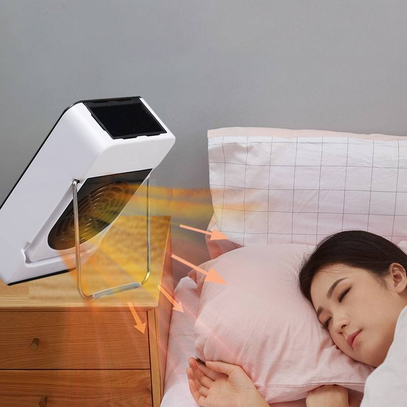 Electric Space Heater Mini Electric Heater Fan Heater Portable Winter Home Office Desktop 50W 110VRechargeable Handy Air Warmer