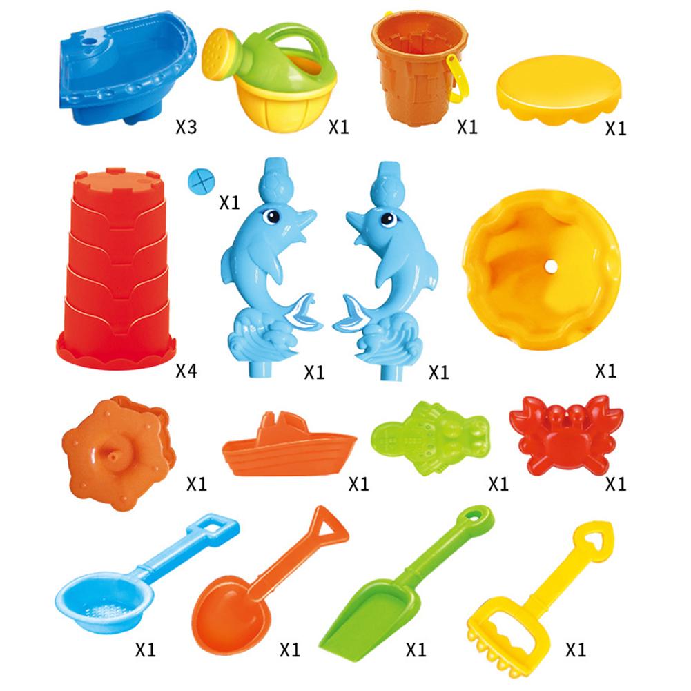 1 Set bambini tavolo da spiaggia sabbia gioco giocattoli Set Baby Water Sand strumenti di dragaggio colore casuale tavolo da spiaggia gioco Sand Pool Set