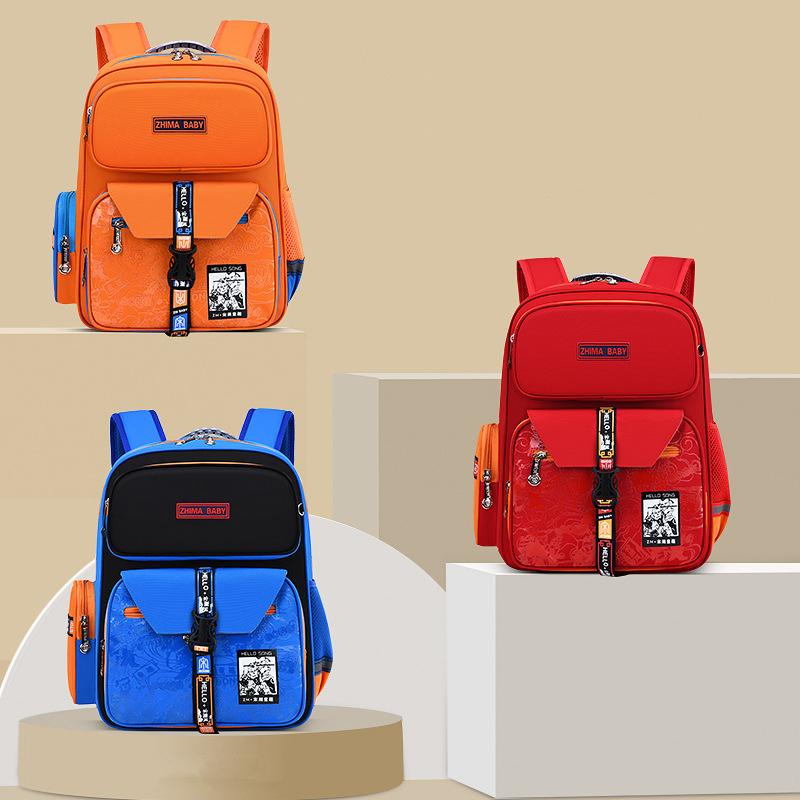 Chinese Stijl Retro Kinderen Orthopedische Schooltas Voor Tiener Jongens Meisjes 2 Size Student Rugzakken Kids Schooltassen Mochila