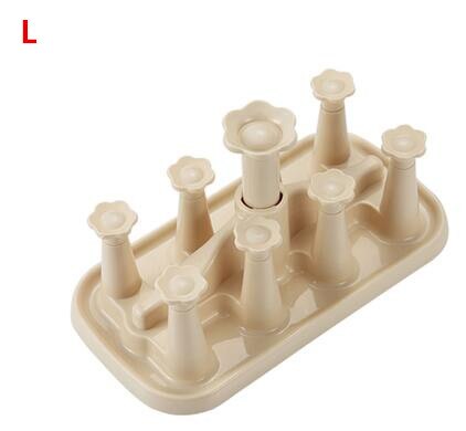 Bloem plastic beker opbergrek bekerhouder huishoudelijke glazen mok lekbak babyfleshouder standaard plank: H