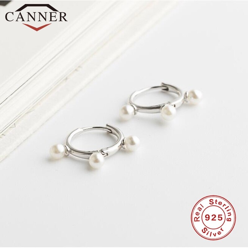 INS 925 Sterling Silver Star Moon Small Hoop Earrings for Women Simple Geometric Gold Silver Round Earrings Korean Jewelry: silver 3