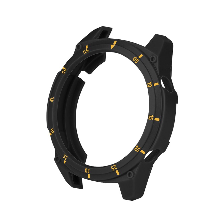 Uhr Fall für Huawei Uhr GT 2 46mm Weiche TPU Schutzhülle Uhr Abdeckung Schutz Rahmen für Huawei GT 2 46mm Stoßstange Fall Zubehör: black gold