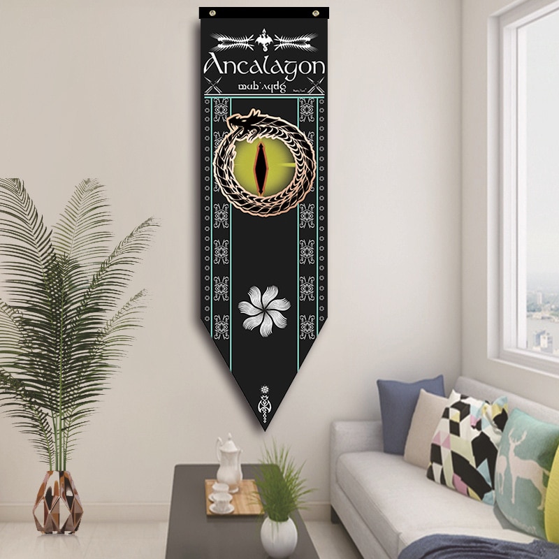Erebor Arkenstone Lotr Flagge Rivendell Rohan Arthedain Ancalagon die Schwarz Saruman Wohnkultur Fahnen Banner Dekoration Valance S2