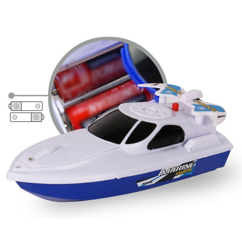 2 Stuks Elektrische Motor Speelgoed Boot Babybadkamer Boot Spelen Speedboot Model Boot