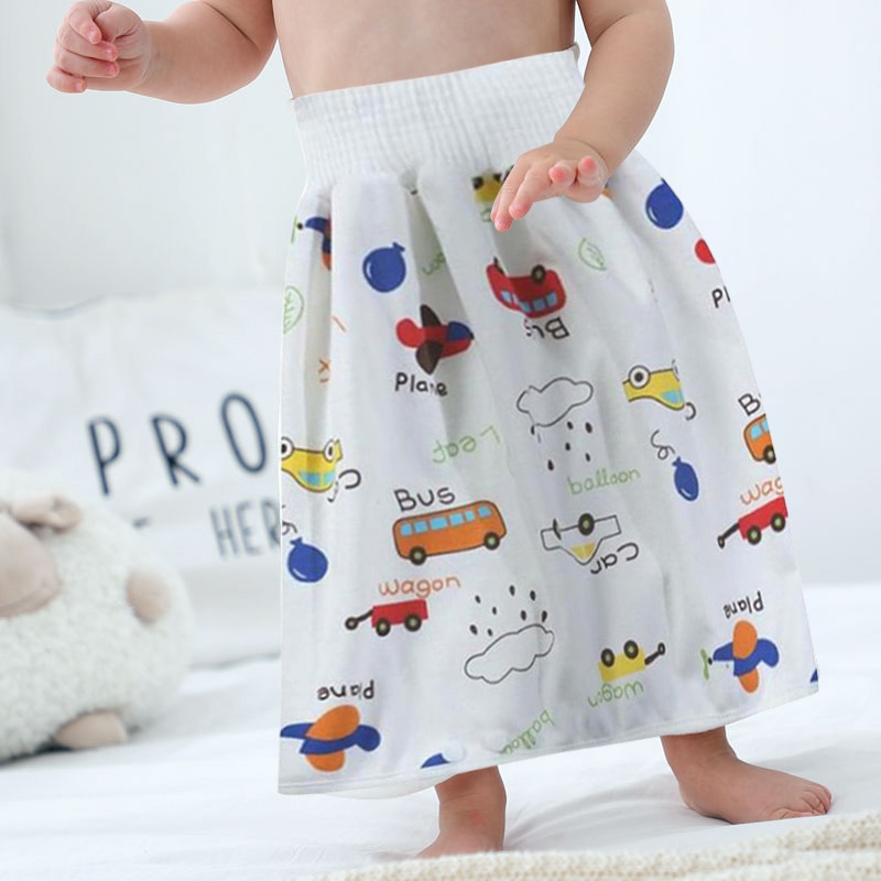 Comfy Children Diaper Skirt Shorts 2 in 1 Waterproof Super Absorbent Leak-proof Washable Baby Diaper Skirt Pants ALS88