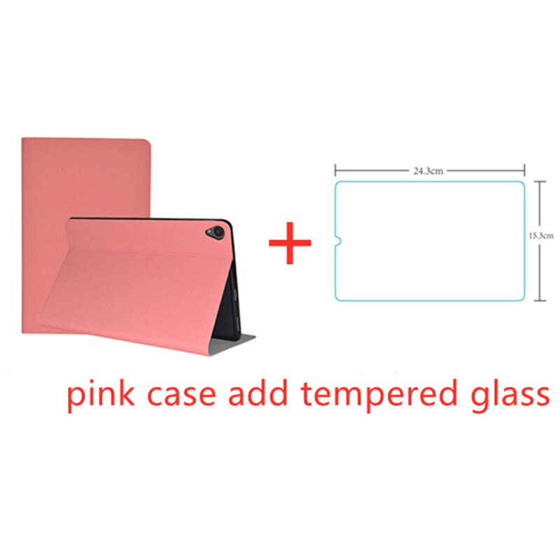 Étui de protection pour tablette PC ALLDOCUBE Kpad 10.4 pouces, étui de protection pour ALLDOCUBE Kpad + gratuits: Pink case add glass