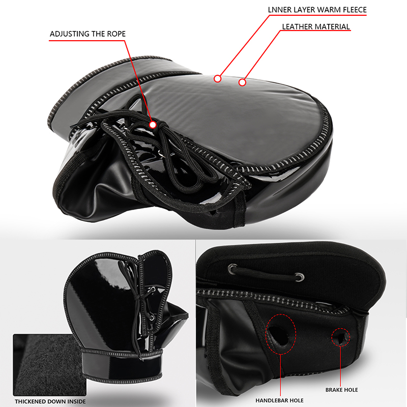 Manguitos para manillar de motocicleta, equipo de invierno, guantes más cálidos, manguitos impermeables, cubierta para mango de bicicleta, cubiertas para manos, calentadores