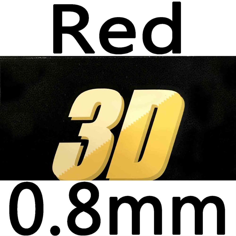 Raqueta de tenis de mesa larga TUTTLE otoño 3D de goma con esponja 36H: Red 0.8mm