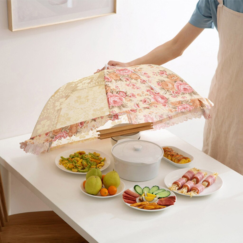 Køkken mad paraplybetræk picnic grillfest flue myggenet teltfoldninger til opbevaring håndvaskbar 80 x 27.5cm